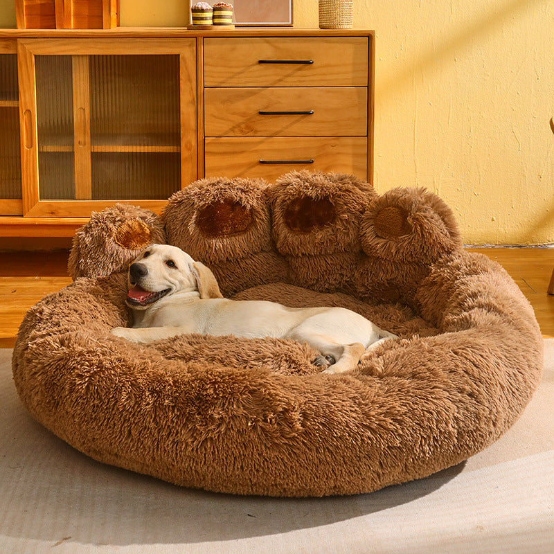 Dog Round Large Plush Bed