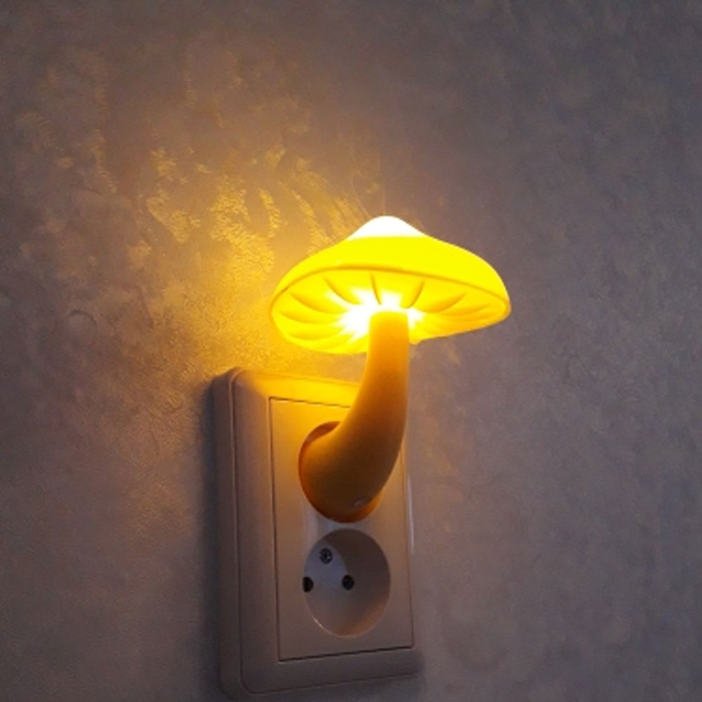 LED Wall Socket Mushroom Night Light