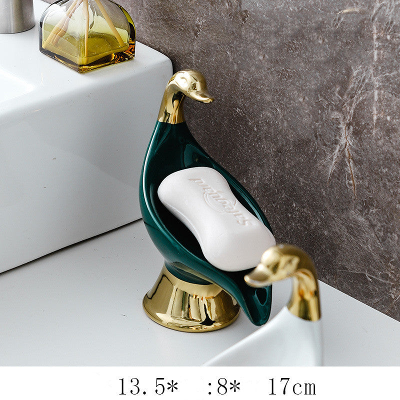 Ceramic Swan Soap Rack