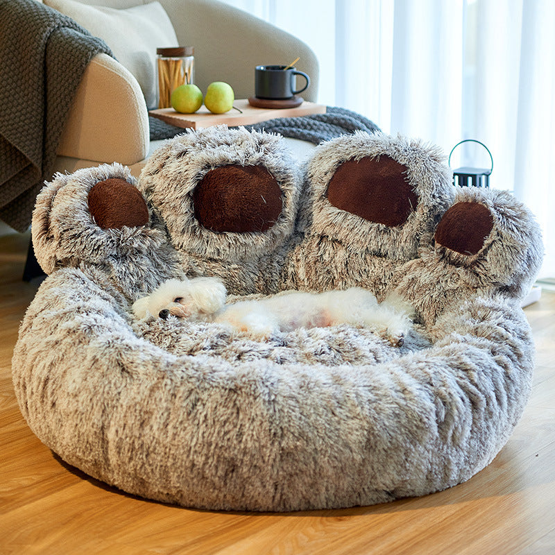 Dog Round Large Plush Bed