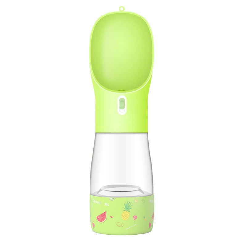 Pet Water Bottle With Feeder Bowl