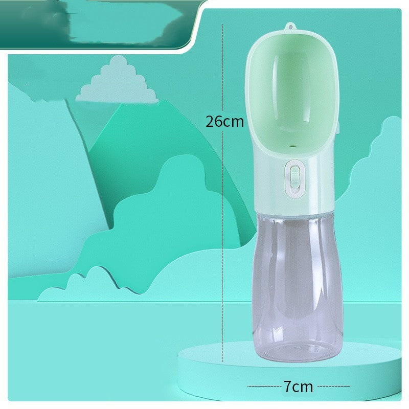 Pet Water Bottle With Feeder Bowl