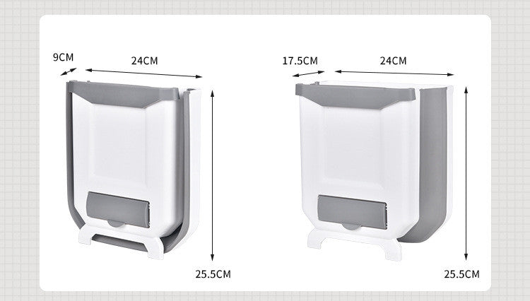 Wall-Mounted Foldable Trash Can