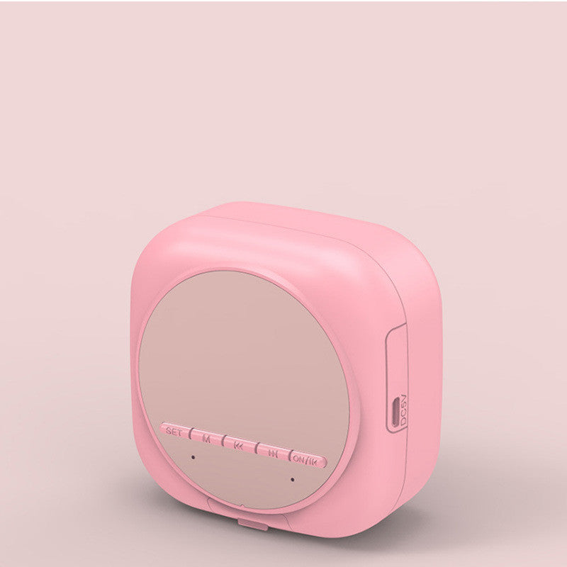 Portable Mirror Alarm Clock