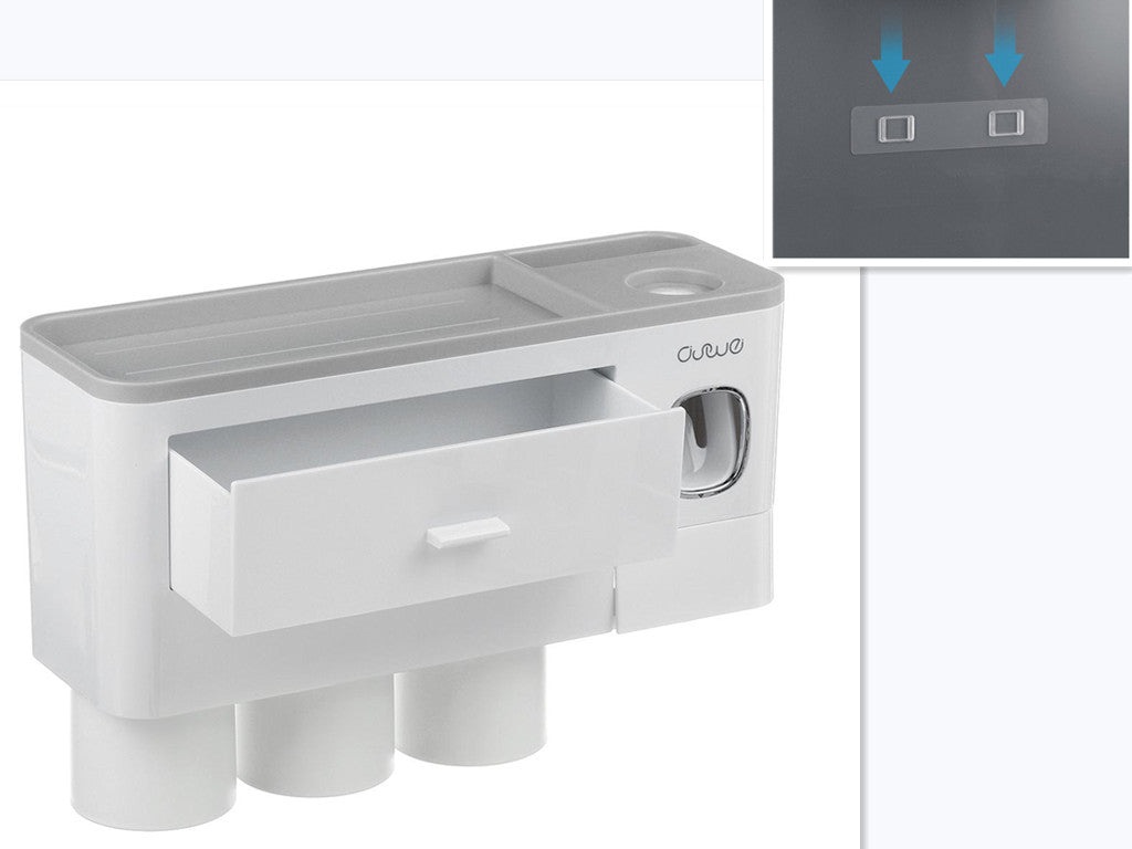 Non-marking Hanging Magnetic Toothbrush Holder