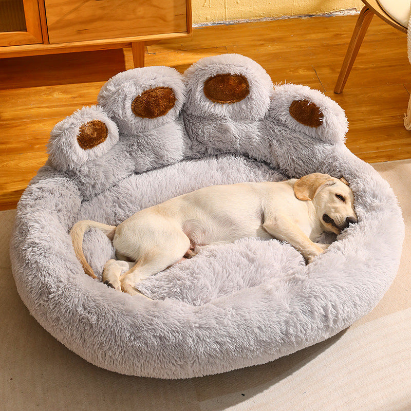 Dog Round Large Plush Bed