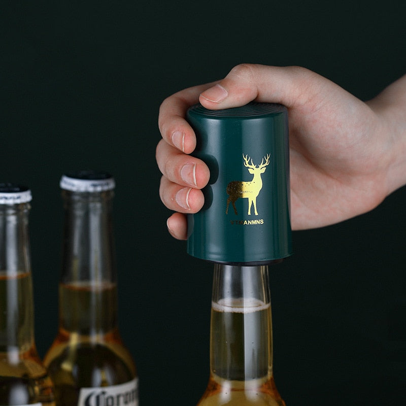 Stainless Steel Creative Magnetic Automatic Beer Bottle Opener