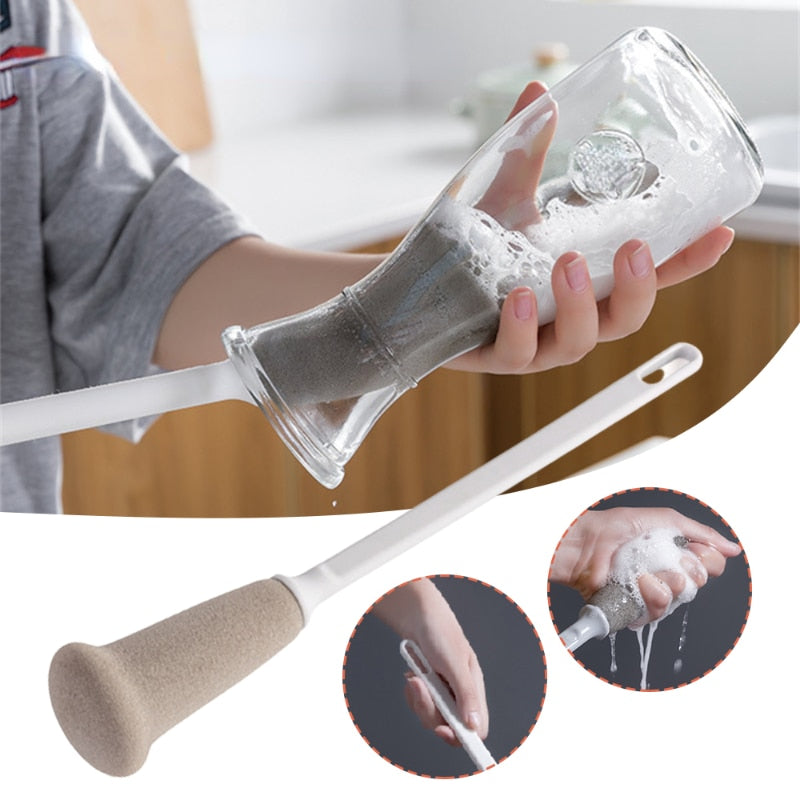 Long Handle Cleaning Sponge Brush