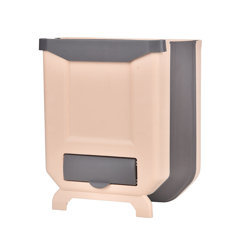 Wall-Mounted Foldable Trash Can