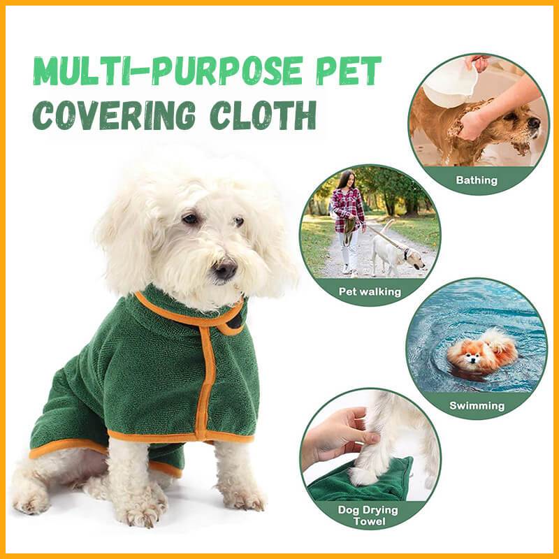 Absorbent Pet Bathrobe With Waist Wrapped Microfiber