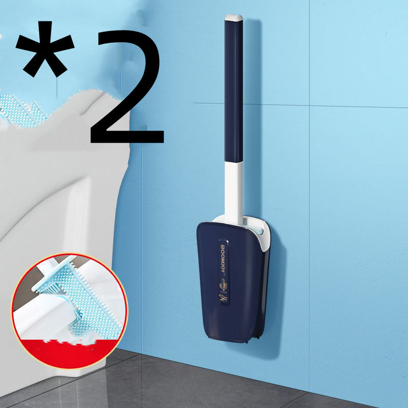 Toilet Brush With Wall Mounted Bucket