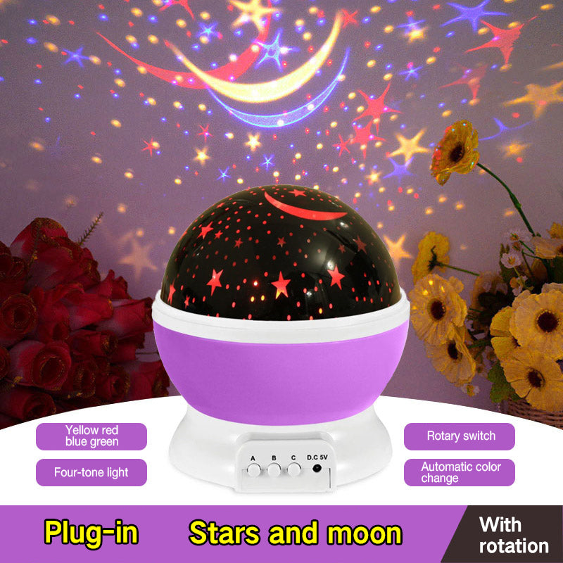 LED USB Projector Rotating Starry Sky Night Light