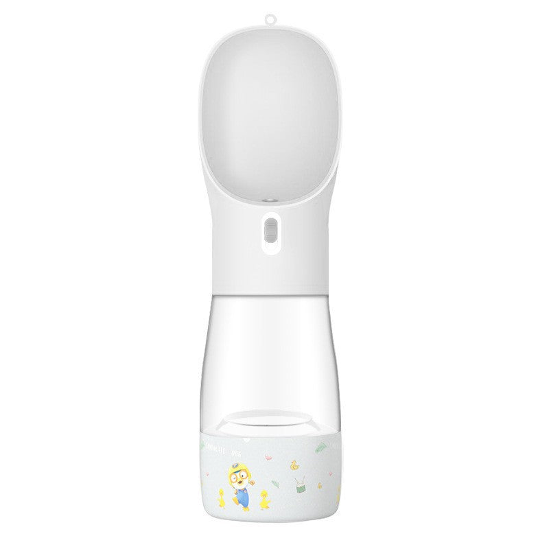 Pet Water Bottle With Feeder Bowl