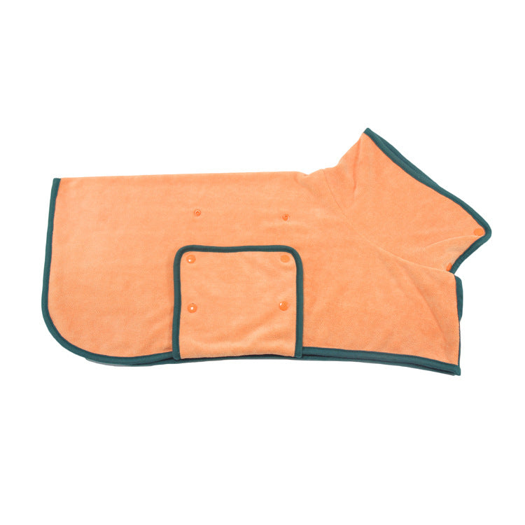 Absorbent Pet Bathrobe With Waist Wrapped Microfiber