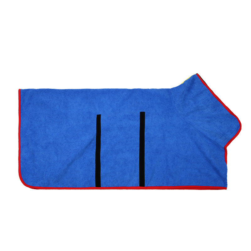 Absorbent Pet Bathrobe With Waist Wrapped Microfiber