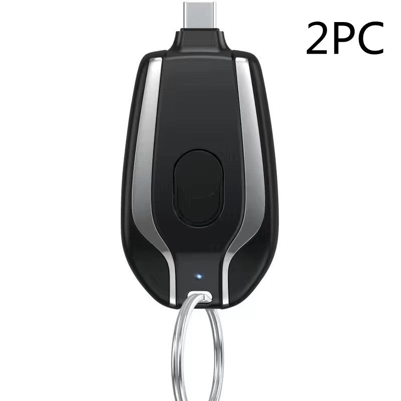 Small Mobile Power Supply Keyring Charging Portable Wireless Bank