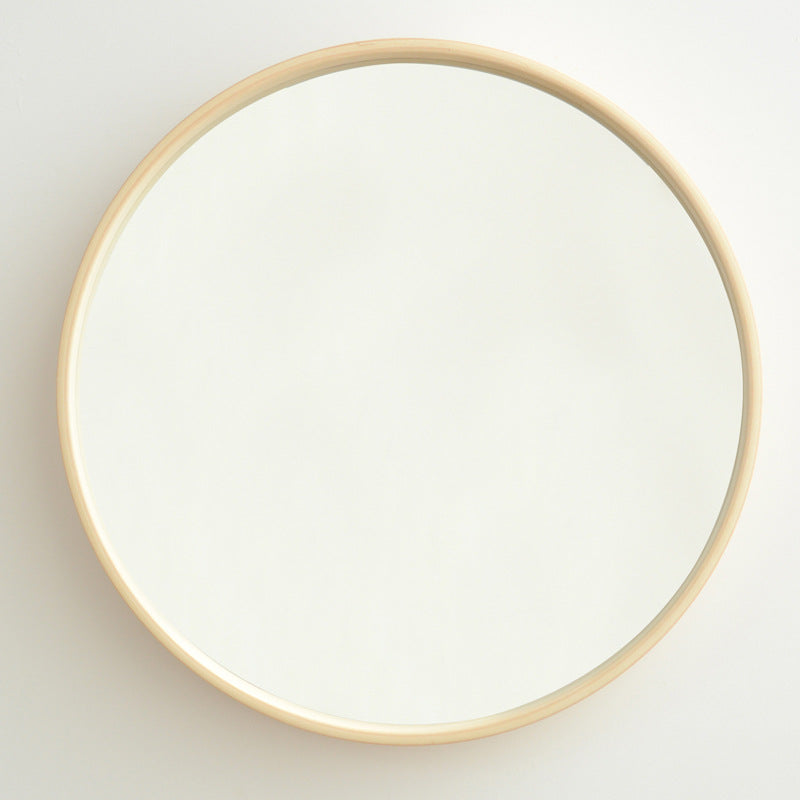 Solid Wood Log Wall Hanging Mirror