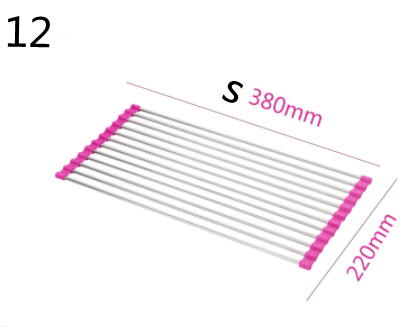 Stainless Steel Folding Kitchen Drain Sink Rack