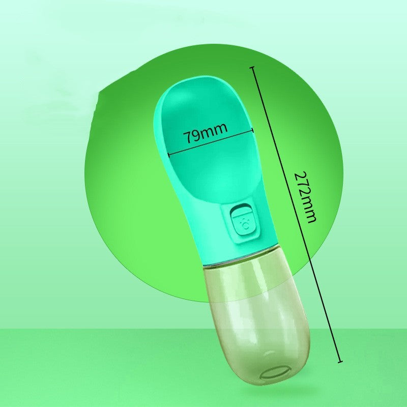 Pet Water Bottle With Feeder Bowl