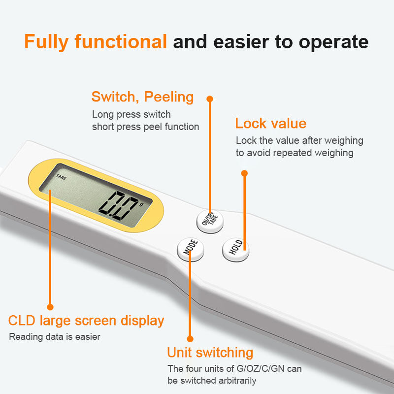 Electronic LCD Digital Measuring Scale Spoon