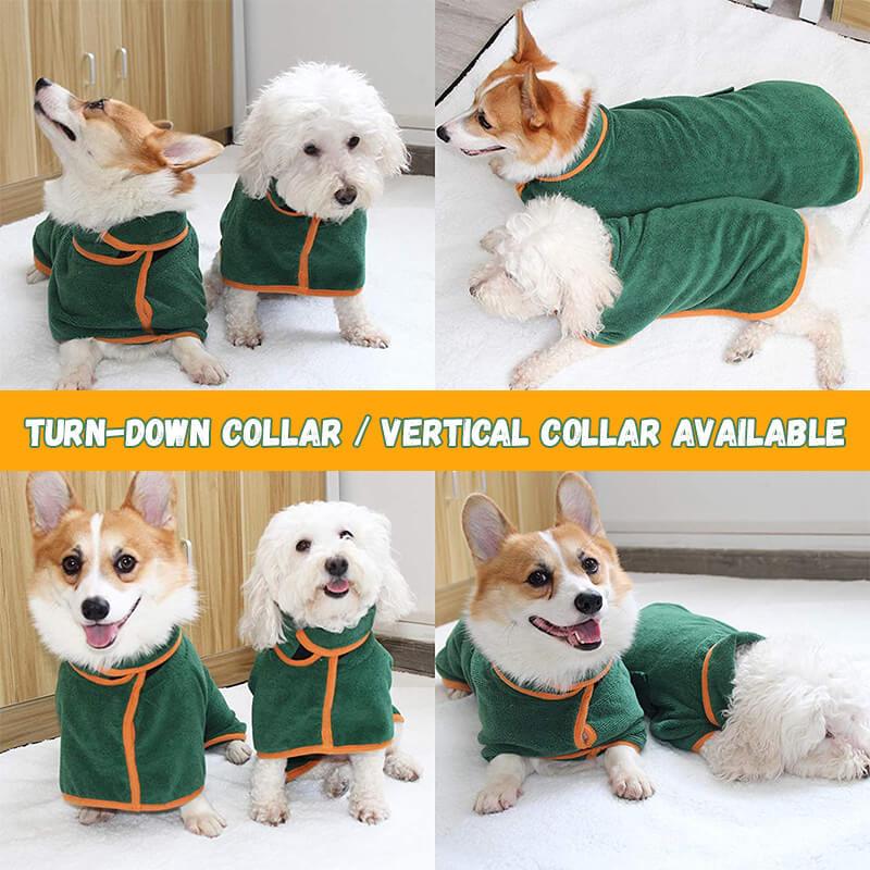 Absorbent Pet Bathrobe With Waist Wrapped Microfiber