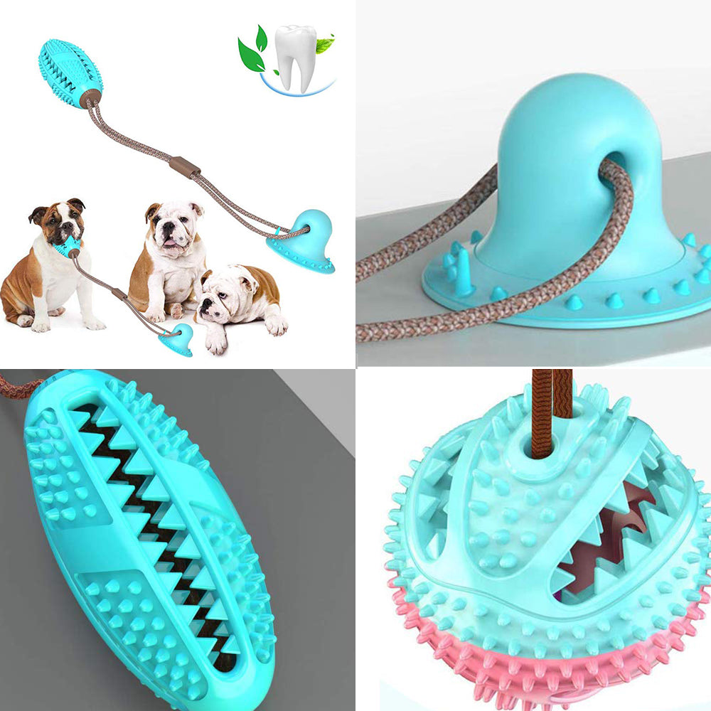 Dog Silicon Suction Cup Tug Ball Toy