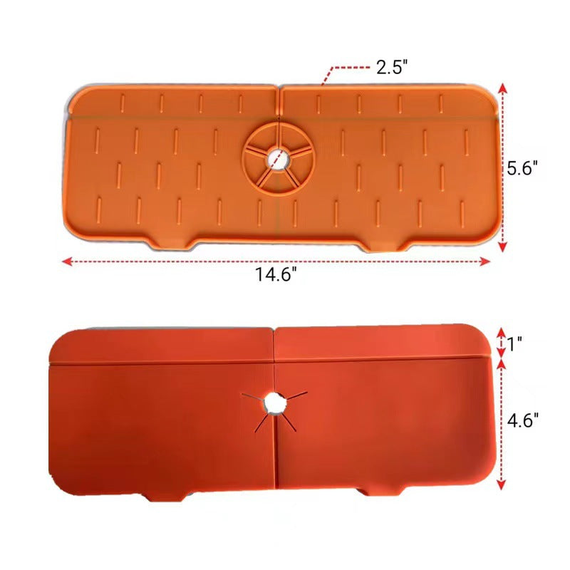 Kitchen Silicone Faucet Absorbent Sink Mat