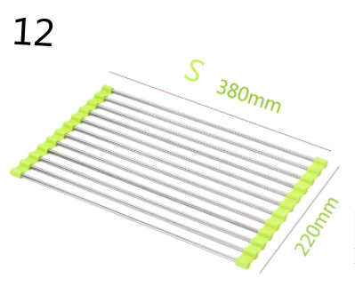 Stainless Steel Folding Kitchen Drain Sink Rack
