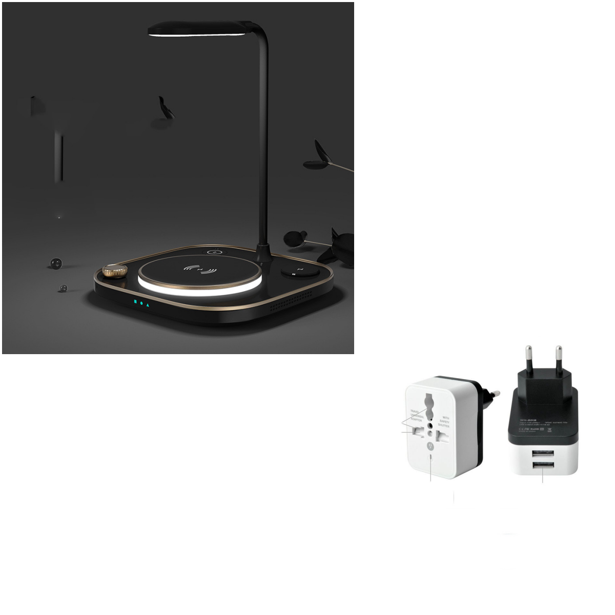 Three-in-one Wireless Magnetic Charger 15W Fast Charging Desk Lamp