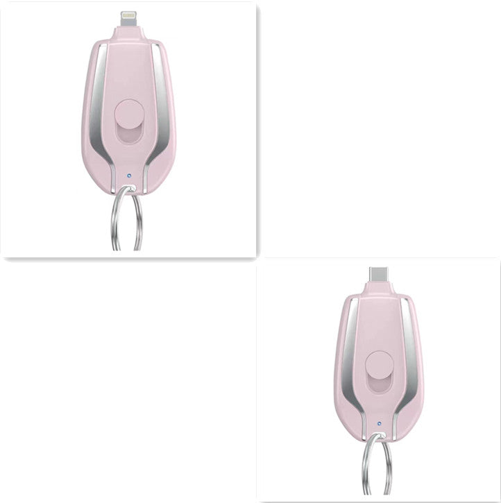 Small Mobile Power Supply Keyring Charging Portable Wireless Bank