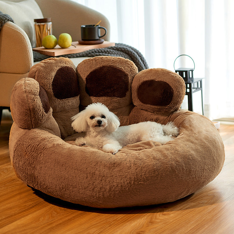 Dog Round Large Plush Bed