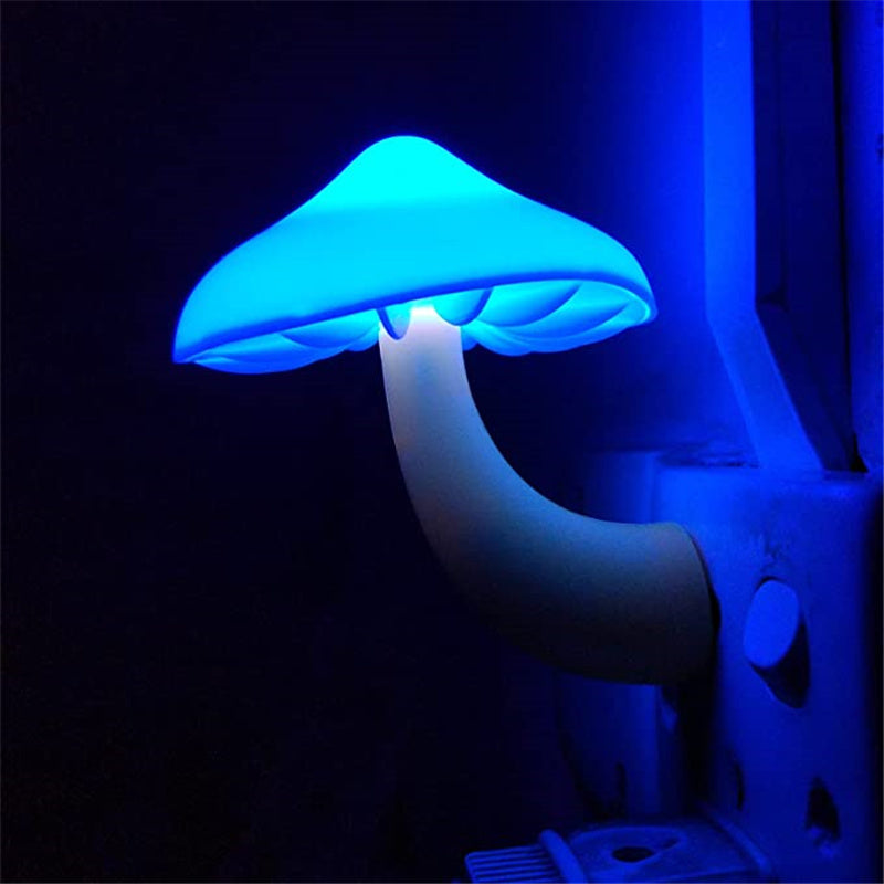 LED Wall Socket Mushroom Night Light