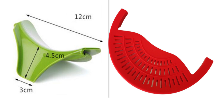 Silicone Food Drainer Bowl Funnel Strainer