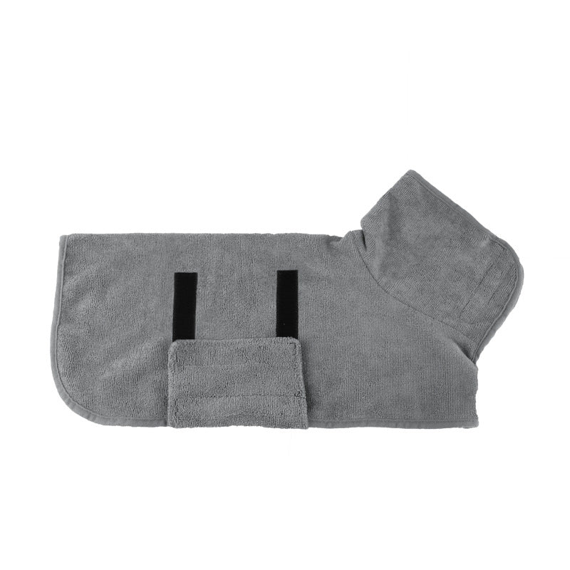 Absorbent Pet Bathrobe With Waist Wrapped Microfiber