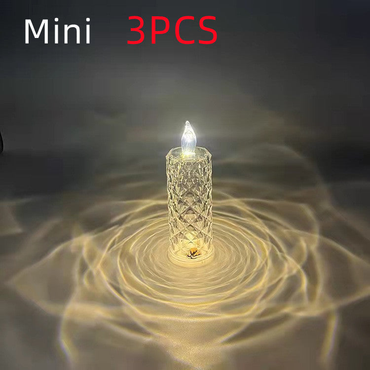 Romantic LED Rose Diamond Table Lamps