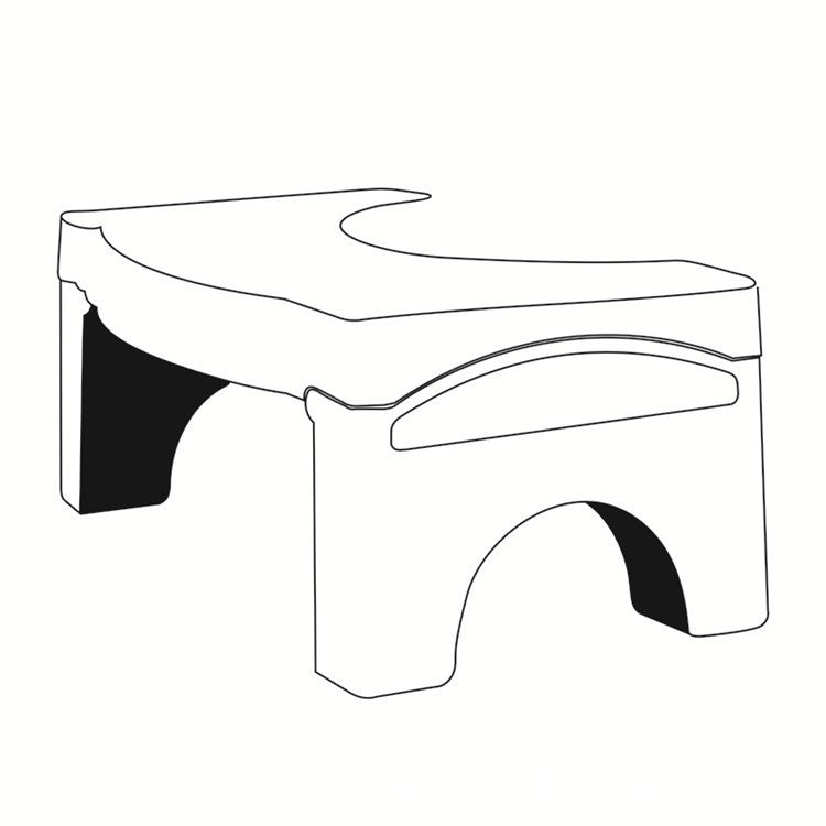 Foldable Plastic Toilet Stool Step