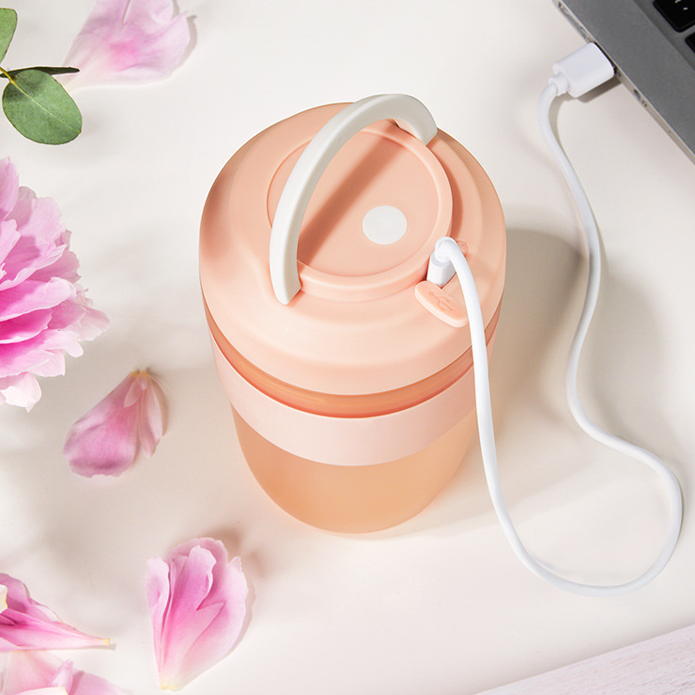 Portable Rechargeable With 4 Blades Juicer/Blender Cup