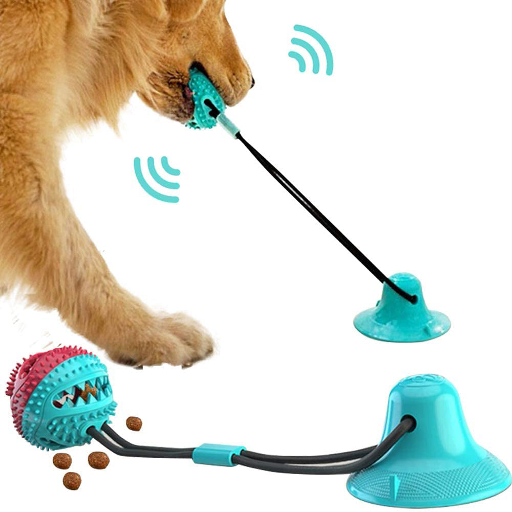 Dog Silicon Suction Cup Tug Ball Toy