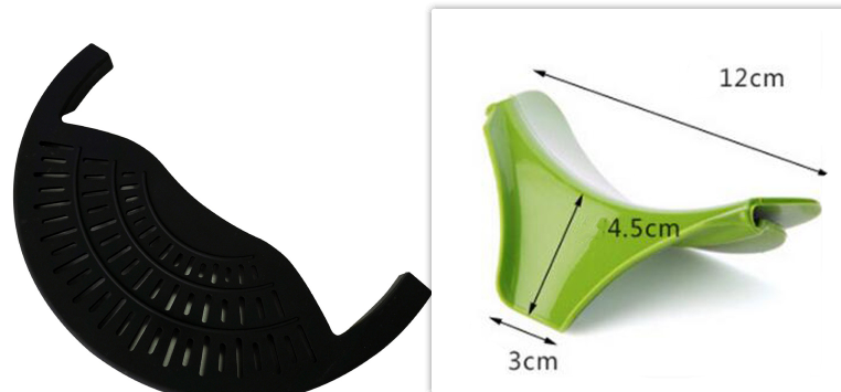 Silicone Food Drainer Bowl Funnel Strainer