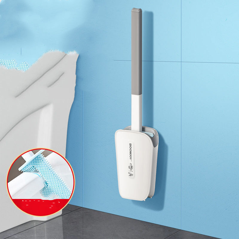 Toilet Brush With Wall Mounted Bucket