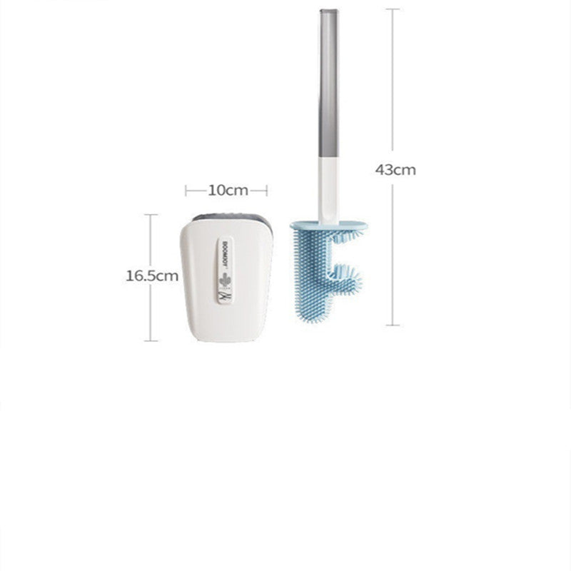 Toilet Brush With Wall Mounted Bucket