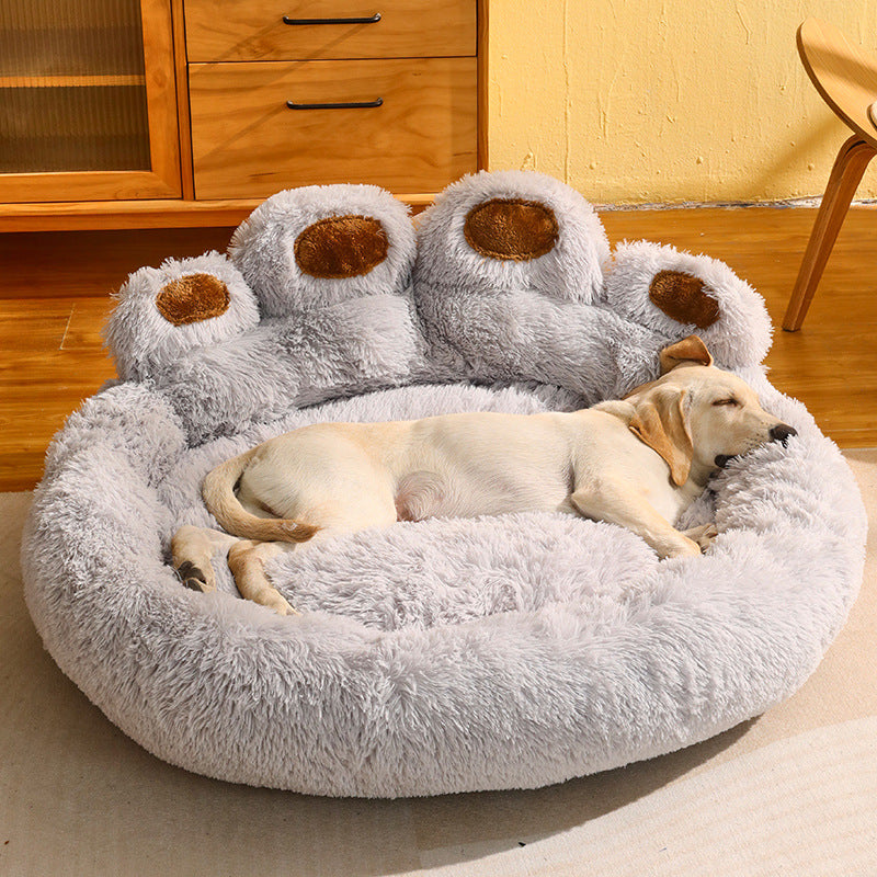 Dog Round Large Plush Bed