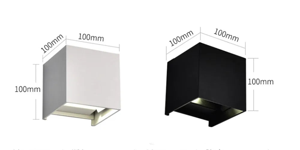 6W 12W Waterproof Surface Mounted LED Wall Light