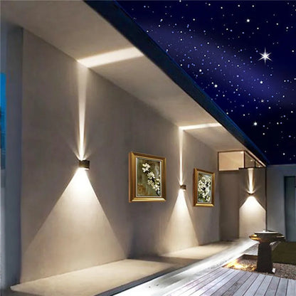 6W 12W Waterproof Surface Mounted LED Wall Light