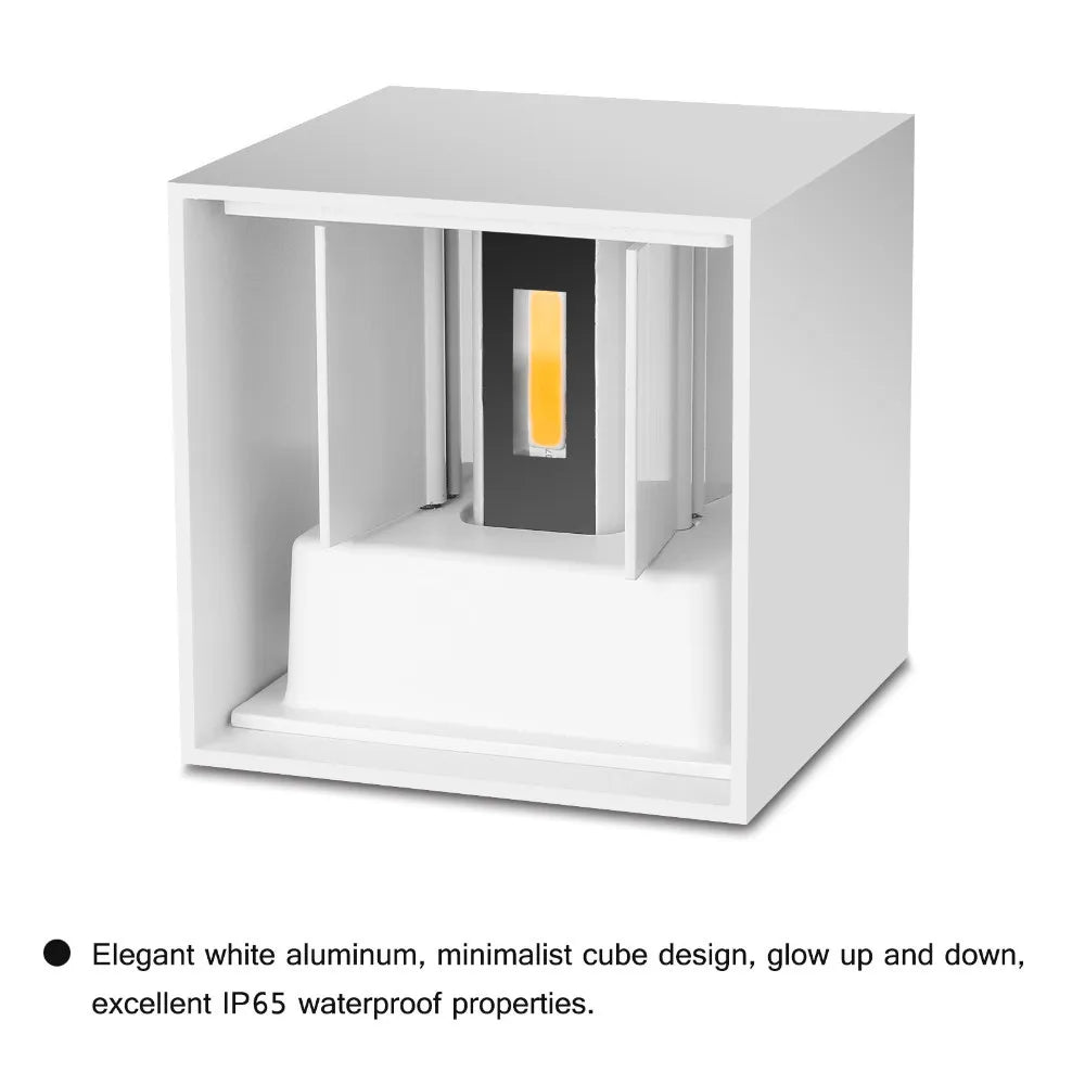 6W 12W Waterproof Surface Mounted LED Wall Light