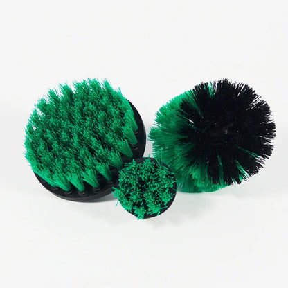 3pcs Drill Brush Attachment Set Power Scrubber For Cleaning Showers Tubs & Bathroom Tile