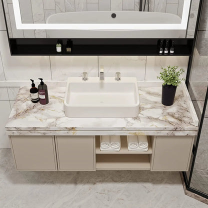 6M Vinyl Water & Oil Proof Marble Wallpaper for Kitchen Countertop