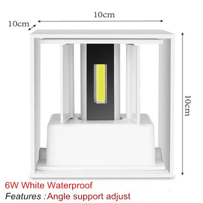6W 12W Waterproof Surface Mounted LED Wall Light