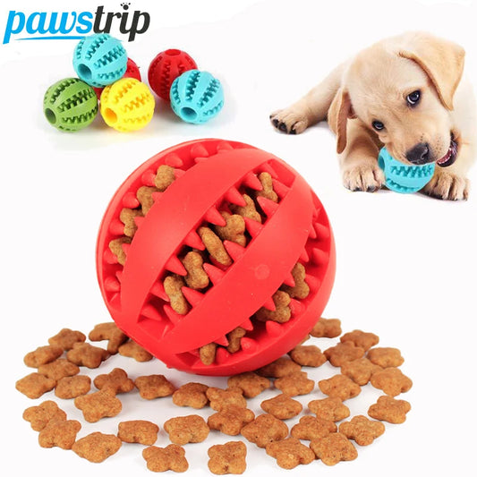 Dog Soft Interactive Elasticity Chew Ball Toy For Tooth Cleaning