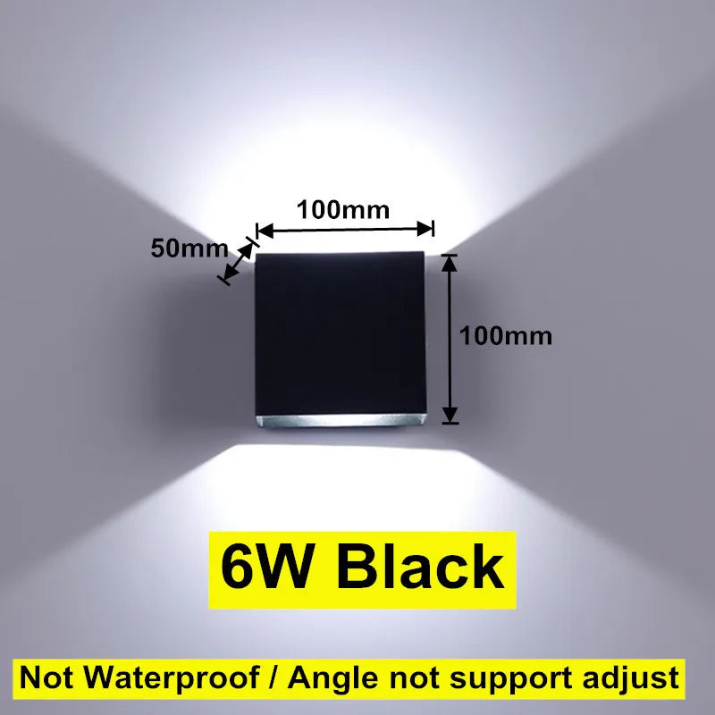 6W 12W Waterproof Surface Mounted LED Wall Light